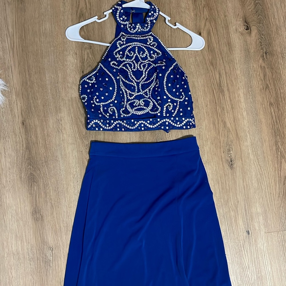 Two piece prom dress